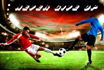 Mata mała dwustronna z nadrukiem piłka - Panta Plast