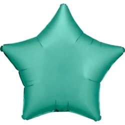 Balon foliowy Lustre Jade Green gwiazda luzem 48cm - Amscan