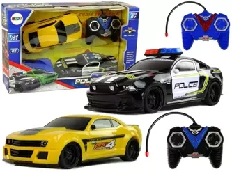 Autka R/C pościg policyjny - Leantoys