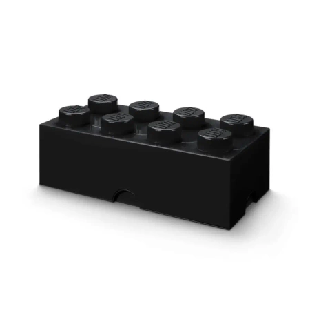 LEGO(R) pojemnik klocek ósemka czarny - NHG