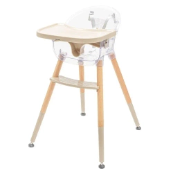 Krzesełko do karmienia Ingrid wooden beige - Baby Mix