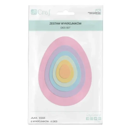 Zestaw wykrojników - Jajka 6szt - Dalprint dpCraft