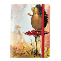 Notatnik z gumką A6 Jeż i muchomor - Alex Clark