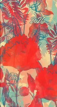 Kalendarz 2026 A6 tygodniowy Soft Kwiaty - Lucrum