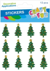 Ozdoba Bn Naklejki Choinka Brok 12szt Cf 12/288