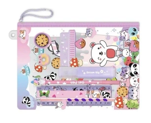 Notatnik z akcesoriami w saszetce Zwierzątka - Hot Focus