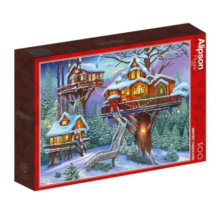 Puzzle 500 Domki na drzewach - Alipson