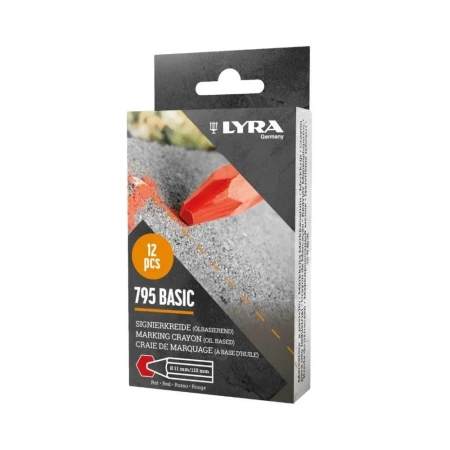 Kredka lubryka woskowa Economy 795 czerw (12szt) - Lyra