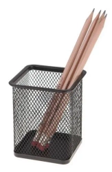 Kubek przybornik kwadratowy czarny - NET