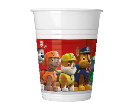 Kubeczki plastikowe Psi Patrol 200ml 8szt - Godan
