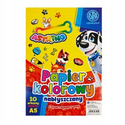 Papier kolorowy A5 Astra 10 arkuszy