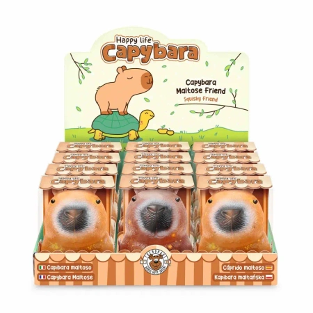 Gniotek Kapibara z brokatem 1szt.mix - TRENDHAUS