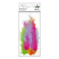 Piórka puch 11,8-15 cm mix 25szt - Titanum