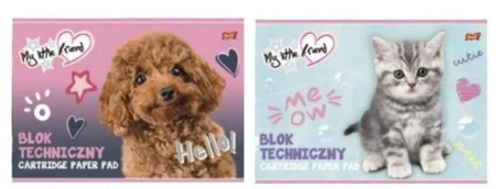 Blok techniczny A4/10K My little friend (10szt) - UNIPAP