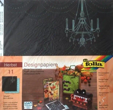 Design-papier 190 g/m2 30,5x30,5cm 5ark - Galeria Hobby