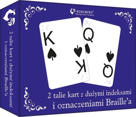 Karty z dużymi indeksami i znakami Braille'a - Kukuryku