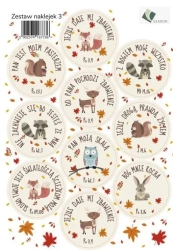 Zestaw naklejek - zwierzątka - Szaron