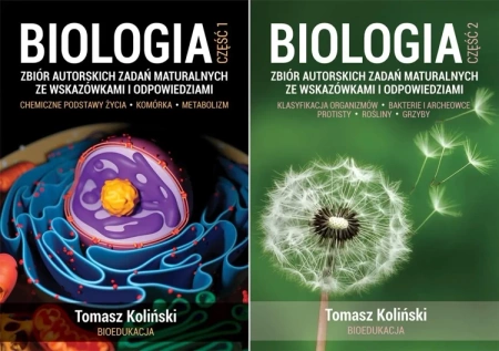 PAK Biologia część 1 + 2 Zbiór autorskich zadań maturalnych Tomasz Koliński - Tomasz Koliński
