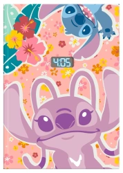 Notatnik z zegarkiem LCD Stitch LAS4202 - Kids Euroswan