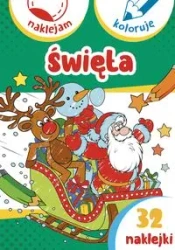 Święta. Naklejam i koloruję - Anna Wiśniewska, Aleksander Małecki