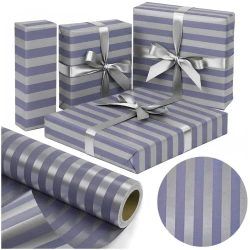 Papier metalizujący Srebrne Pasy X-Strong 38cmx20m - PaperHit