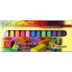 Pastele suche 12 kolorów - Titanum