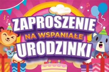Zaproszenie Urodziny (10szt) - YEKU