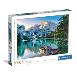 Puzzle 1000 HQ Emerald Lake Braies - Clementoni
