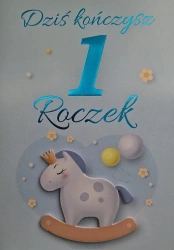 Karnet Urodziny Roczek chłopiec - YEKU