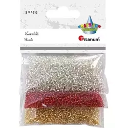 Koraliki plastikowe 15g - Titanum