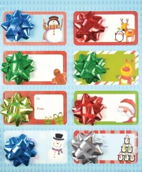 Ozdobne karneciki na prezenty z kokardką 8szt - Arpex