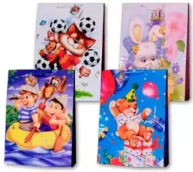 Torebka ozdobna laminowana PL-9 duża dziecięce - Panorama