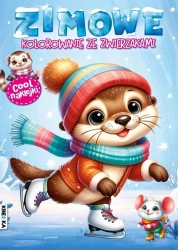 Zimowe kolorowanie ze zwierzakami - praca zbiorowa