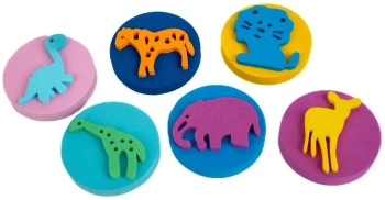 Pieczątki Token zwierzęta 6szt - Fandy