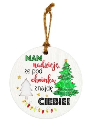 Zawieszka ceramiczna Boże Narodzenie - Kukartka