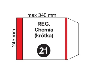 Okładka na podr regulowana krótka NR 21 (20szt) - Fol-Plast