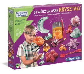 Naukowa zabawa.Stwórz własne kryształy - Clementoni