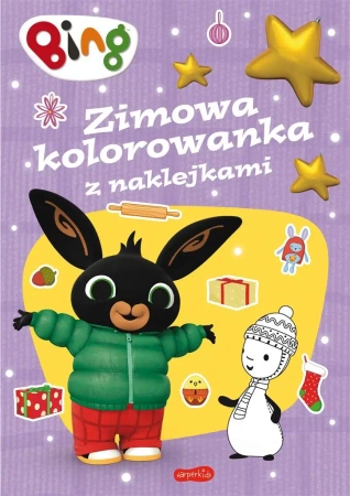 Bing. Zimowa kolorowanka z naklejkami - praca zbiorowa