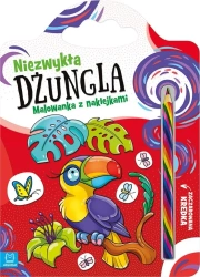 Niezwykła dżungla. Malowanka z naklejkami - Anna Podgórska