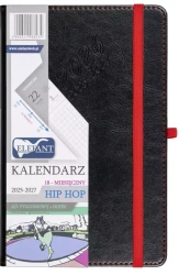 Kalendarz 2025/2027 A5 18M + notes Hip Hop czarny - praca zbiorowa