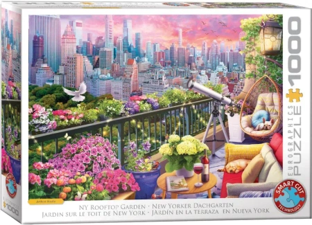 Puzzle 1000 NY Rooftop Garden 6000-6161 - Eurographics