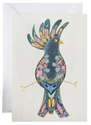 Karnet A168 B6 + koperta Czarny kakadu - DM Collection