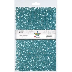 Tkanina dekoracyjna turkusowa 60x50cm - Titanum