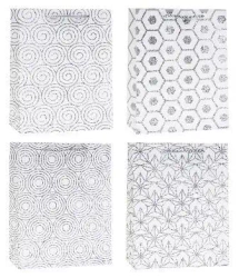 Torebka Lux z brokatem średnia mix ROZETTE