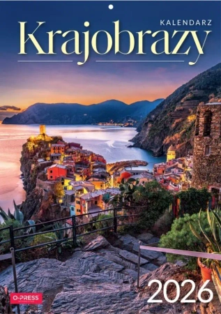 Kalendarz 2026 A4 Wieloplanszowy Krajobrazy - O-press