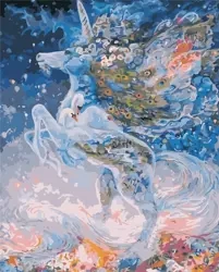 Malowanie po numerach - Magiczny jednorożec 40x50 - ArtiFly