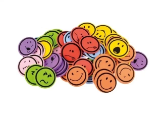 Naklejki z pianki uśmiechy 50szt - Brewis