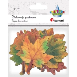 Dekoracje kartonowe Liście klonu 30szt - Titanum