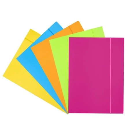 Teczka z gumką A4 Fluo MIX - Office