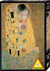 Puzzle Piatnik Klimt Pocałunek 1000